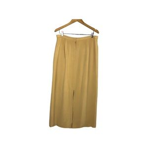 DIAN VON FURSTENBERG SilknAssets  Women’s Yellow Silk Pencil Skirt Large